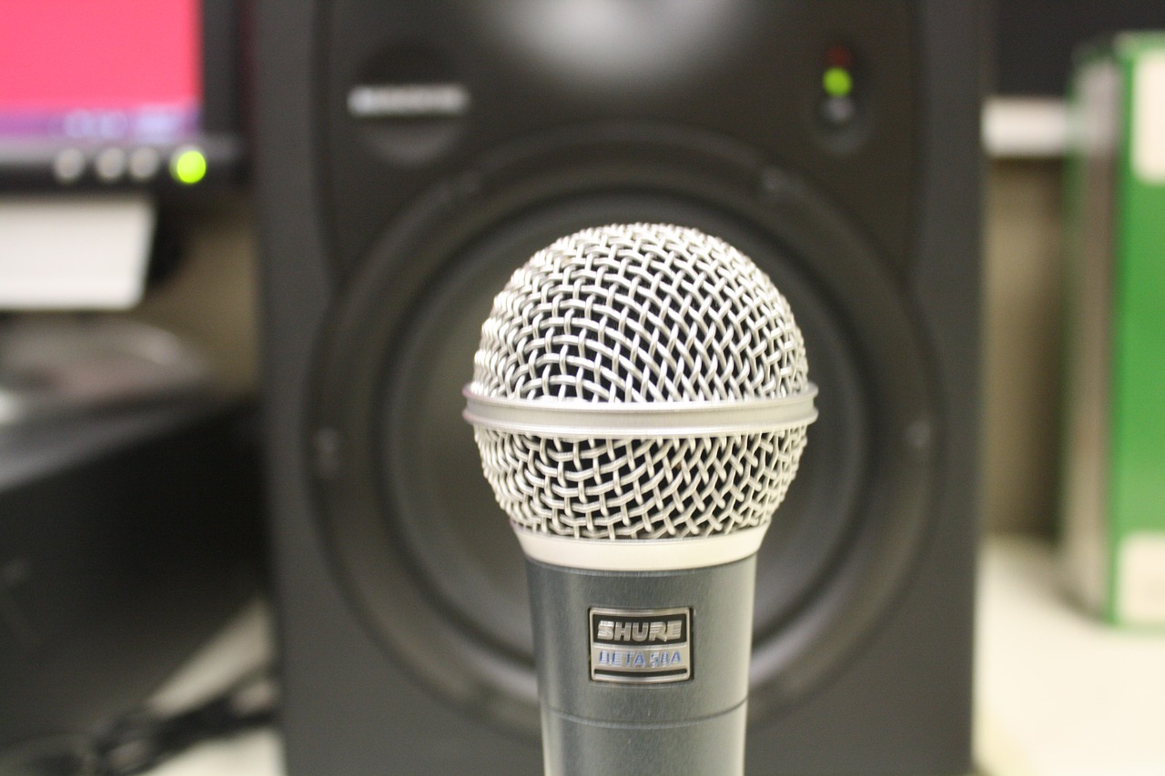 microphone speaker music free photo