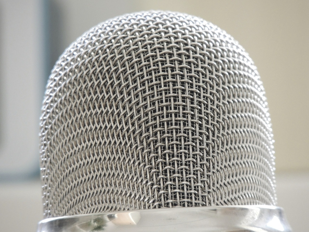 microphone silver audio free photo
