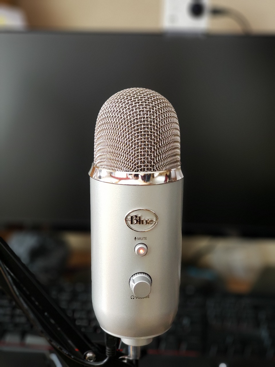 microphone  blue  yeti free photo