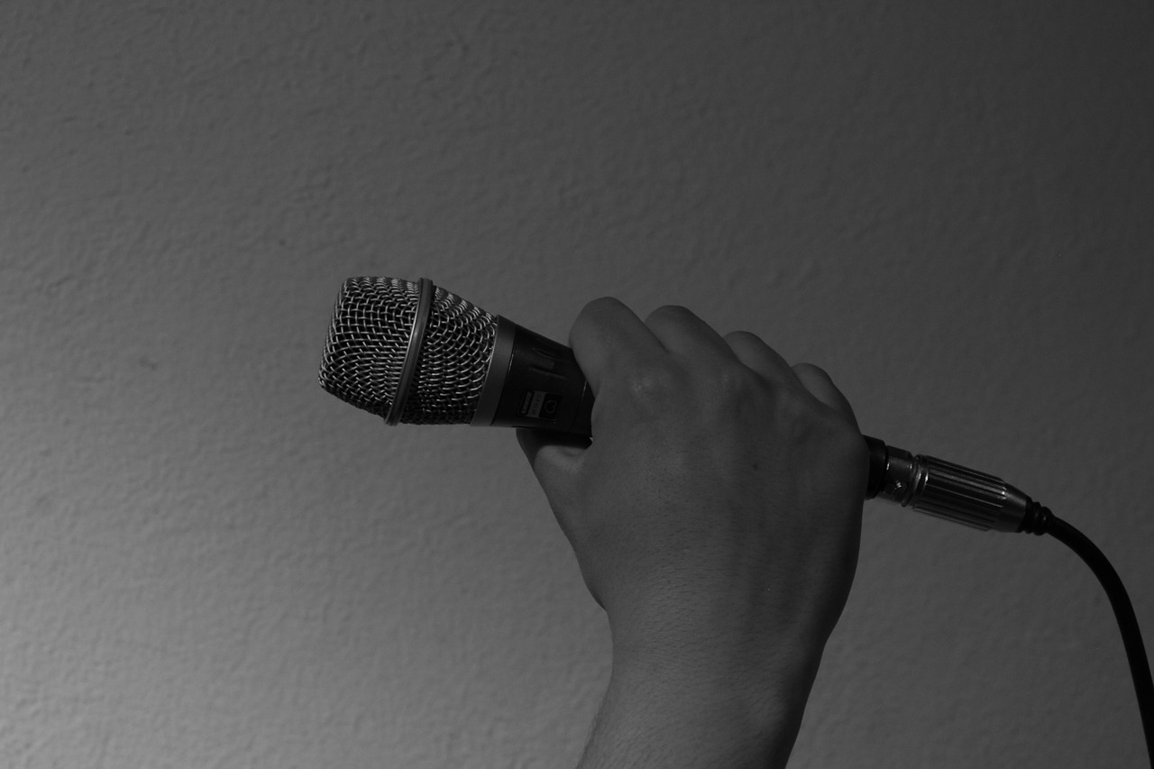 microphone recording studio music free photo