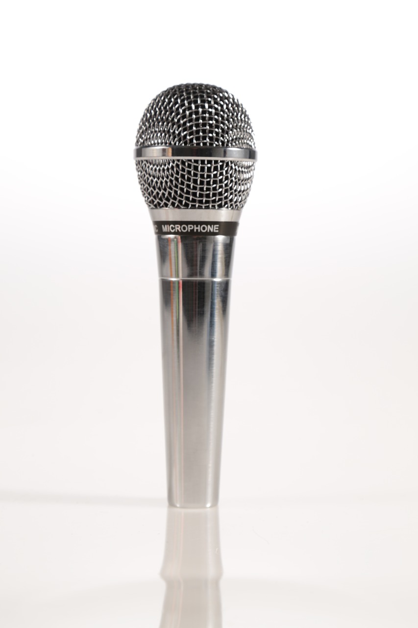 microphone mic silver free photo