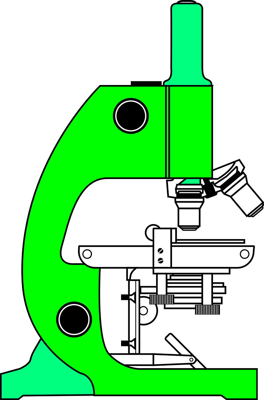 microscope green science free photo