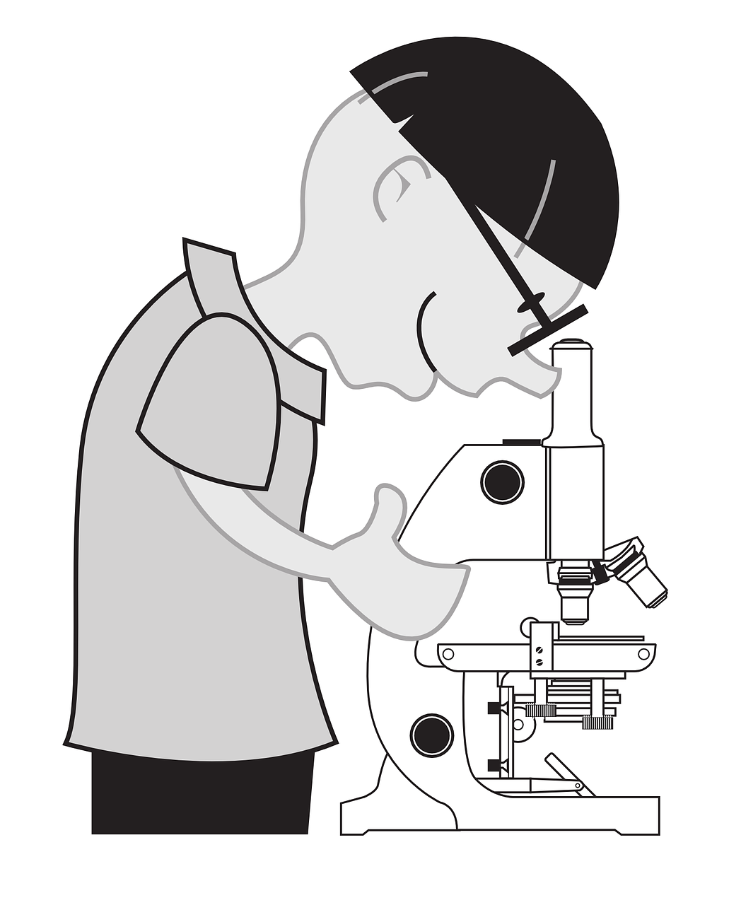 microscopy science boy free photo