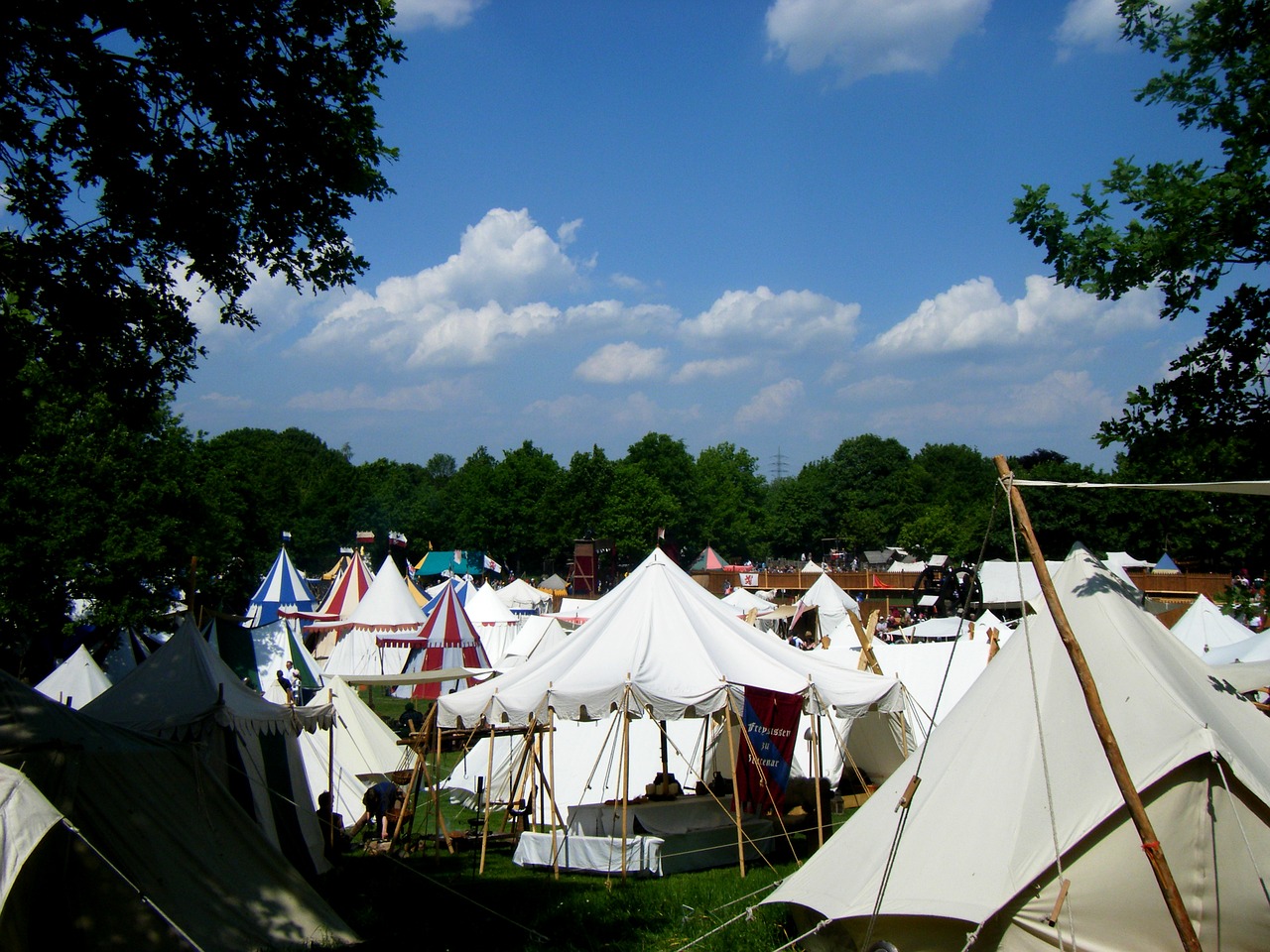 middle ages tents event free photo