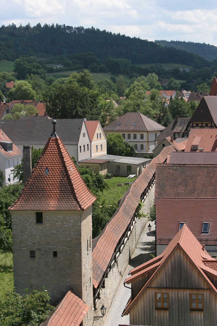 middle ages city wall berching free photo