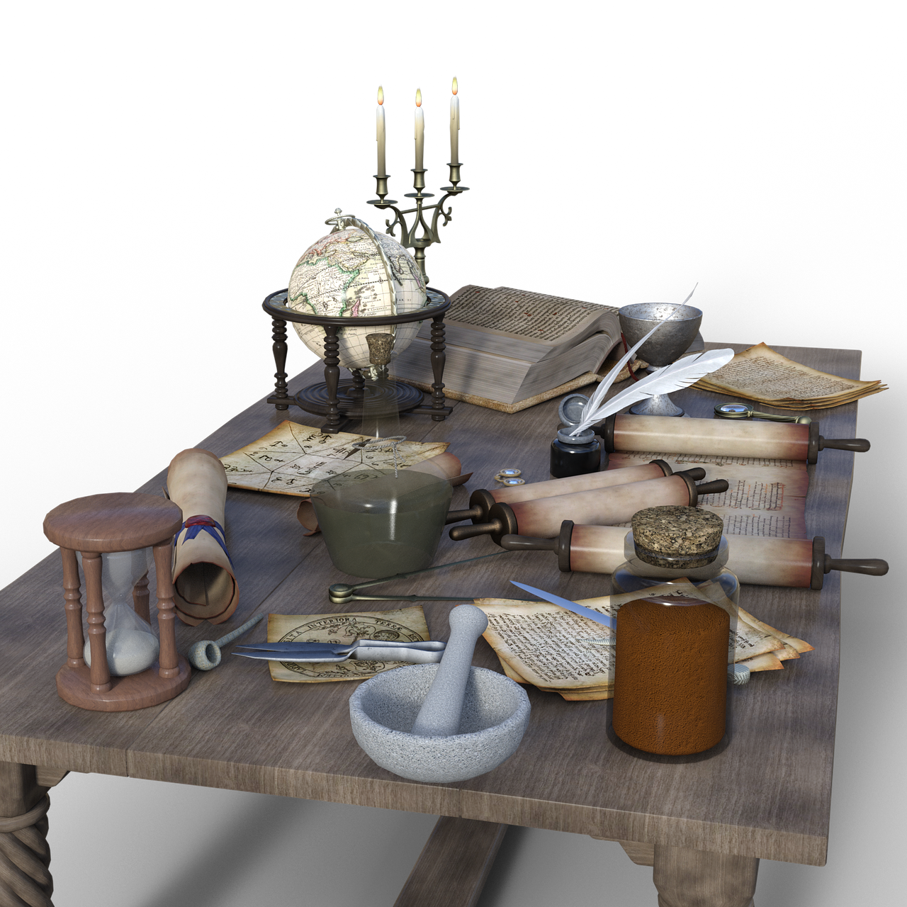 middle ages table gedeckter table free photo