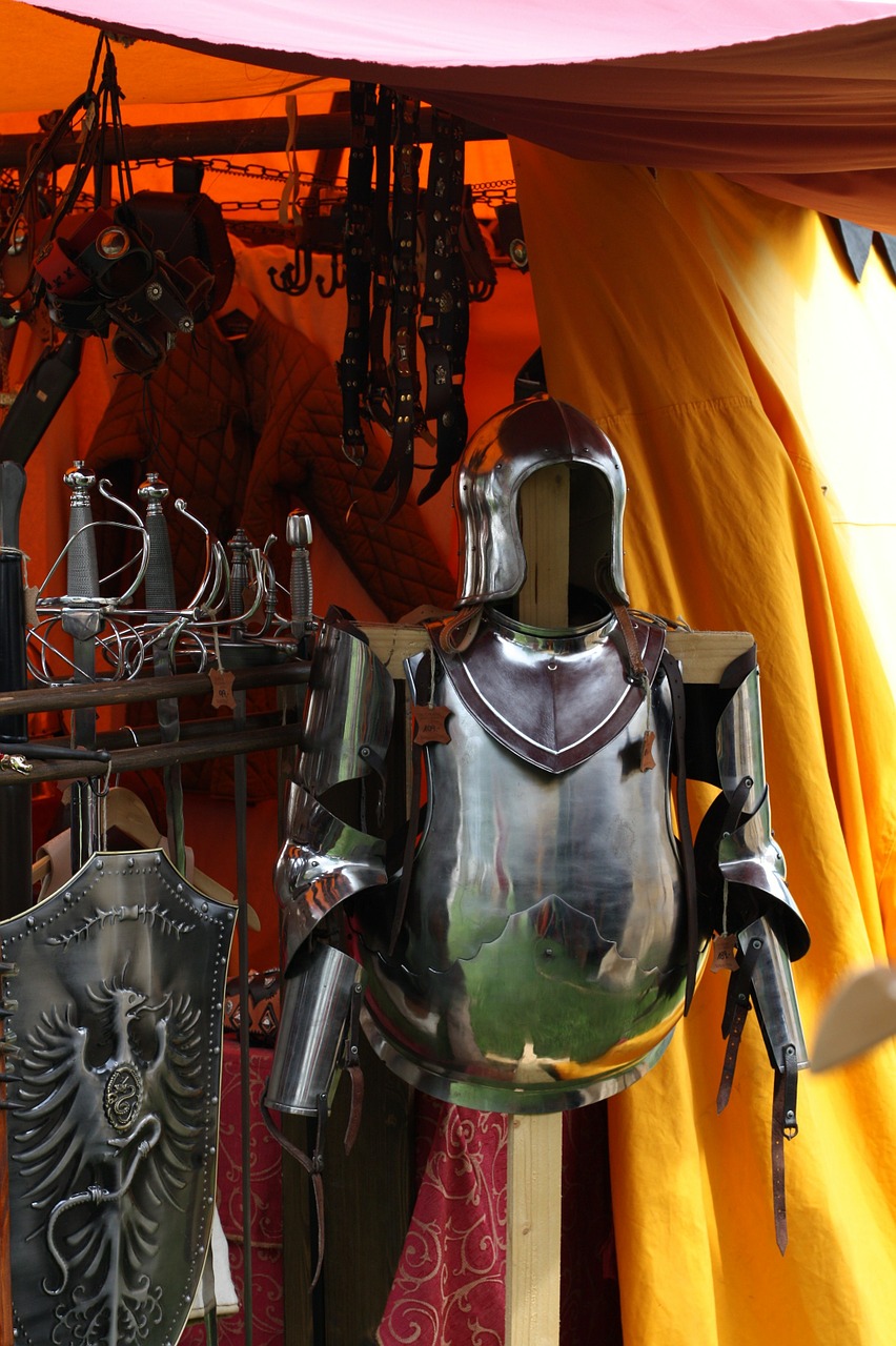 middle ages knight swords free photo