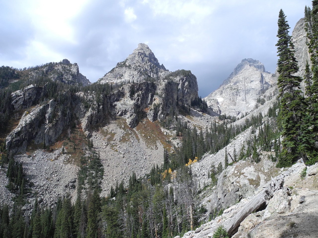 middle teton mountains wyoming free photo