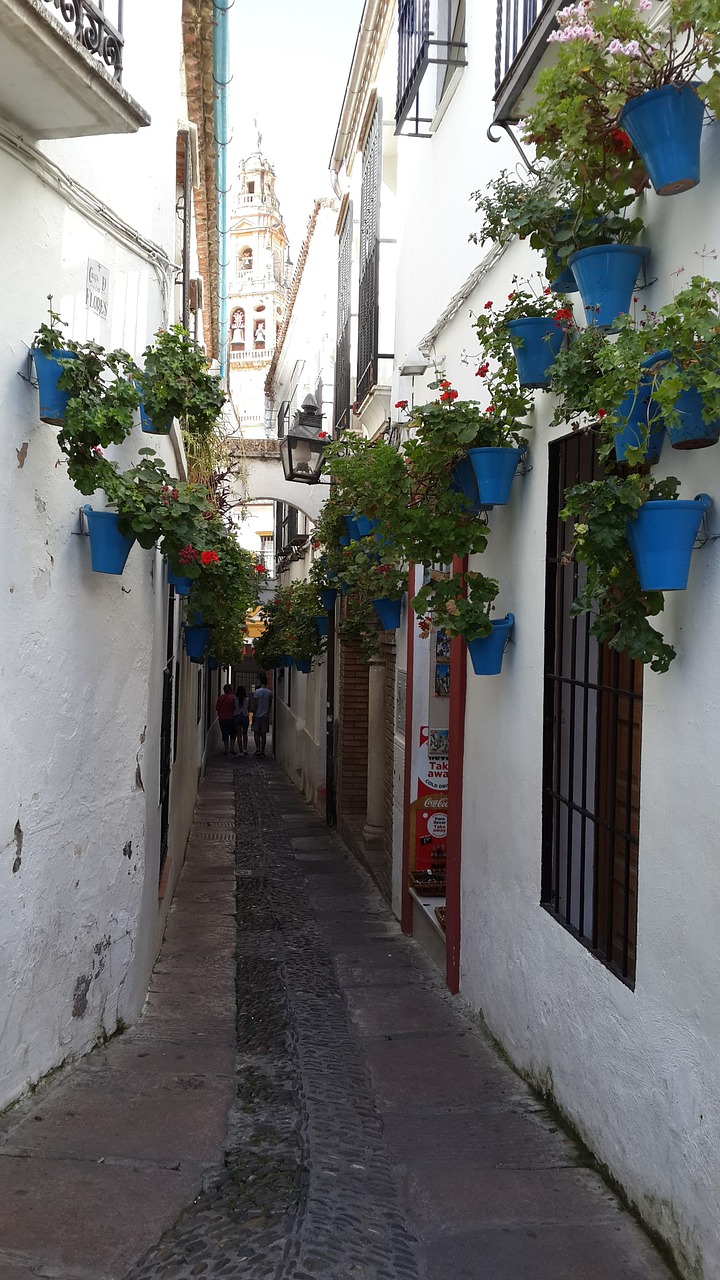 mijas flower boxes alley free photo