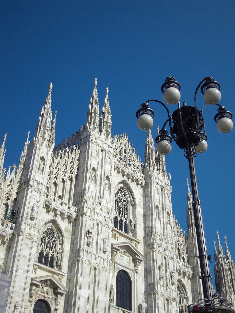 milan lantern blue sky free photo