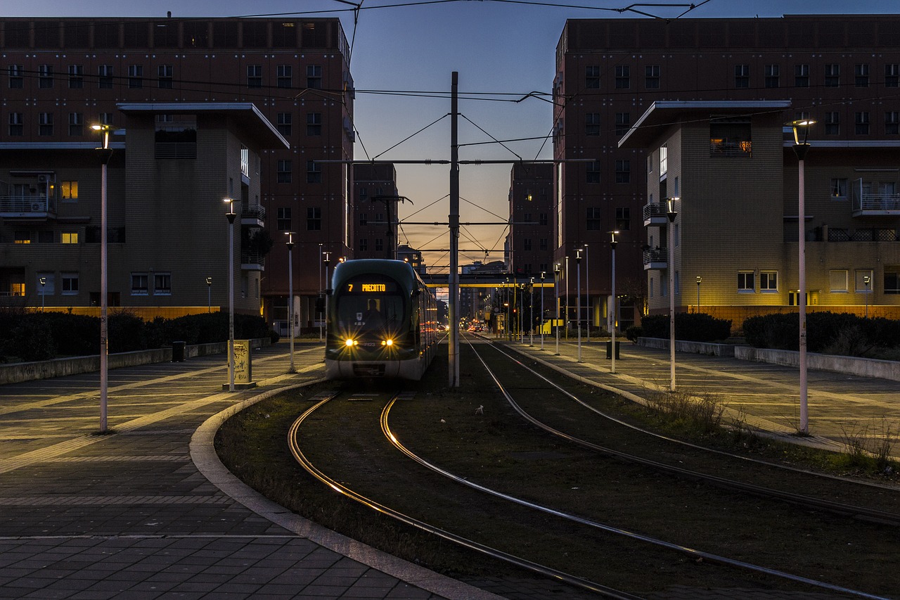 milan bicocca tram free photo