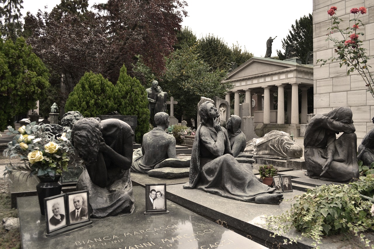 milan cemetery sculpture free photo