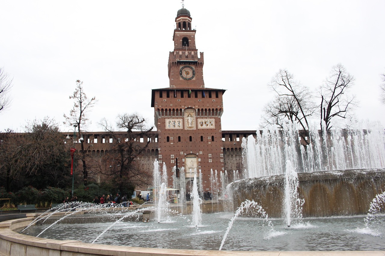 milan building art free photo