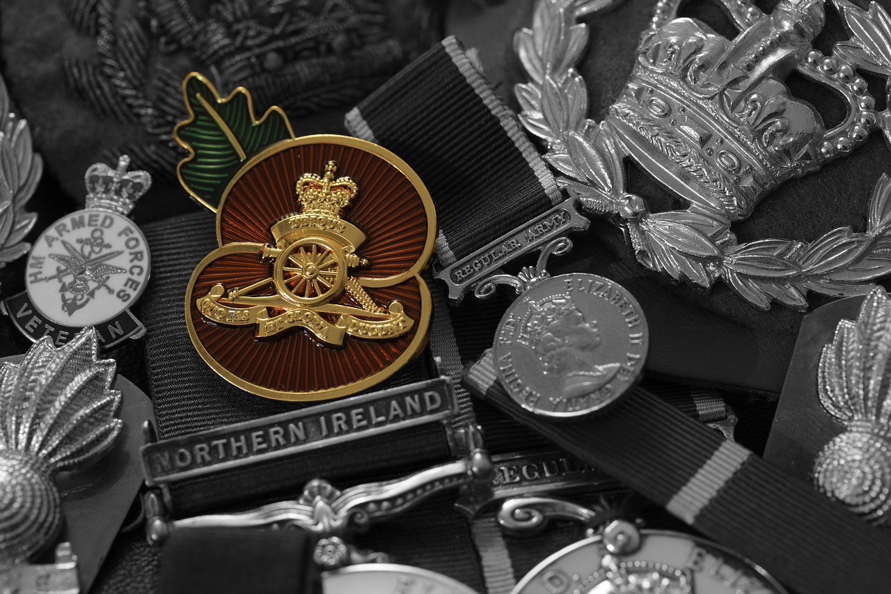 military medals badge free photo