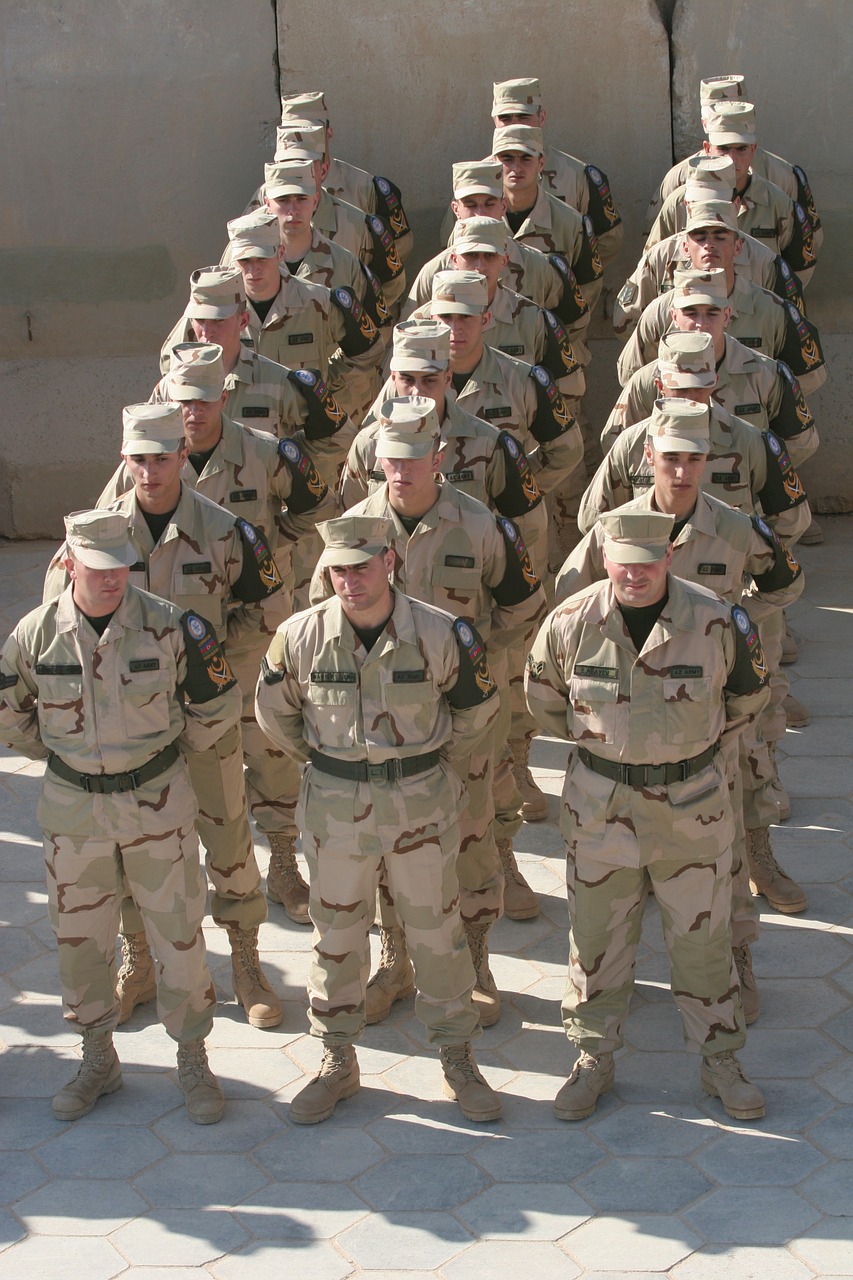 military troop troops free photo