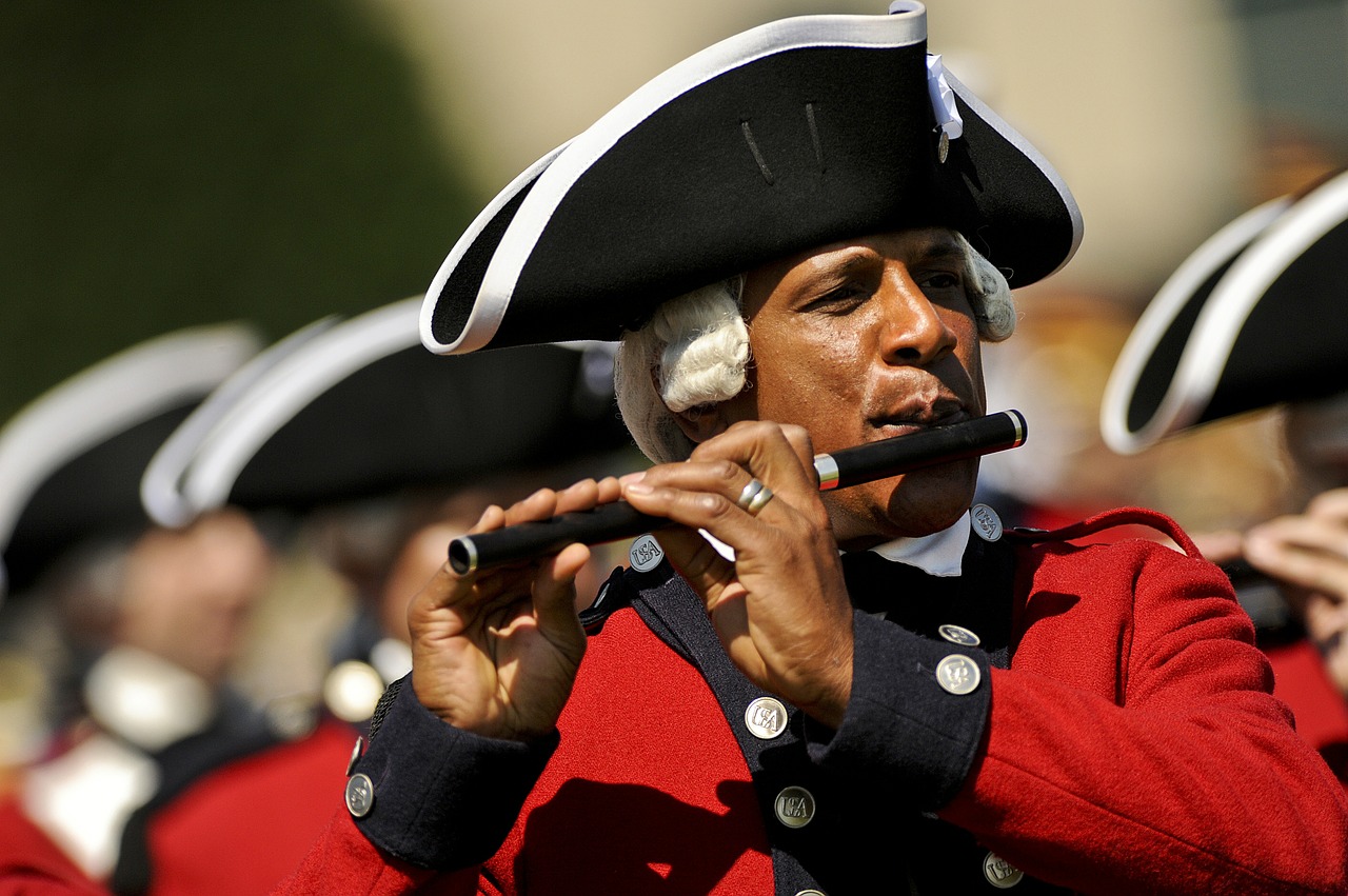 military fifer musician ceremonial free photo