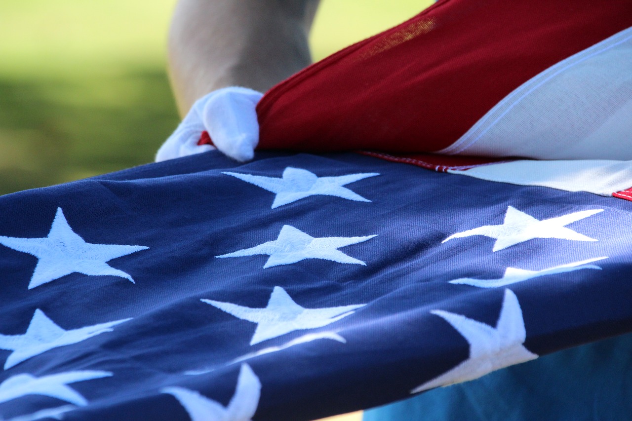 military funeral flag patriotism free photo