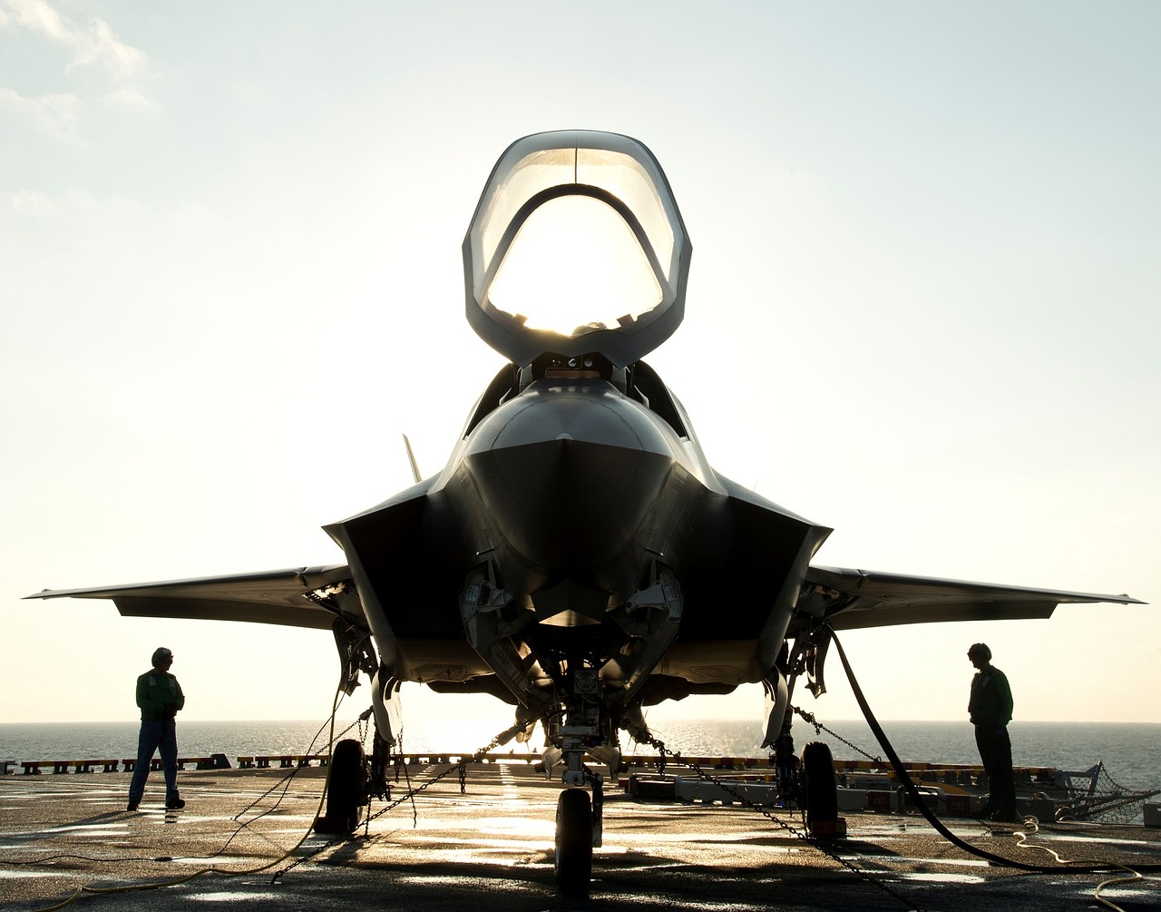 military jet secured silhouettes free photo