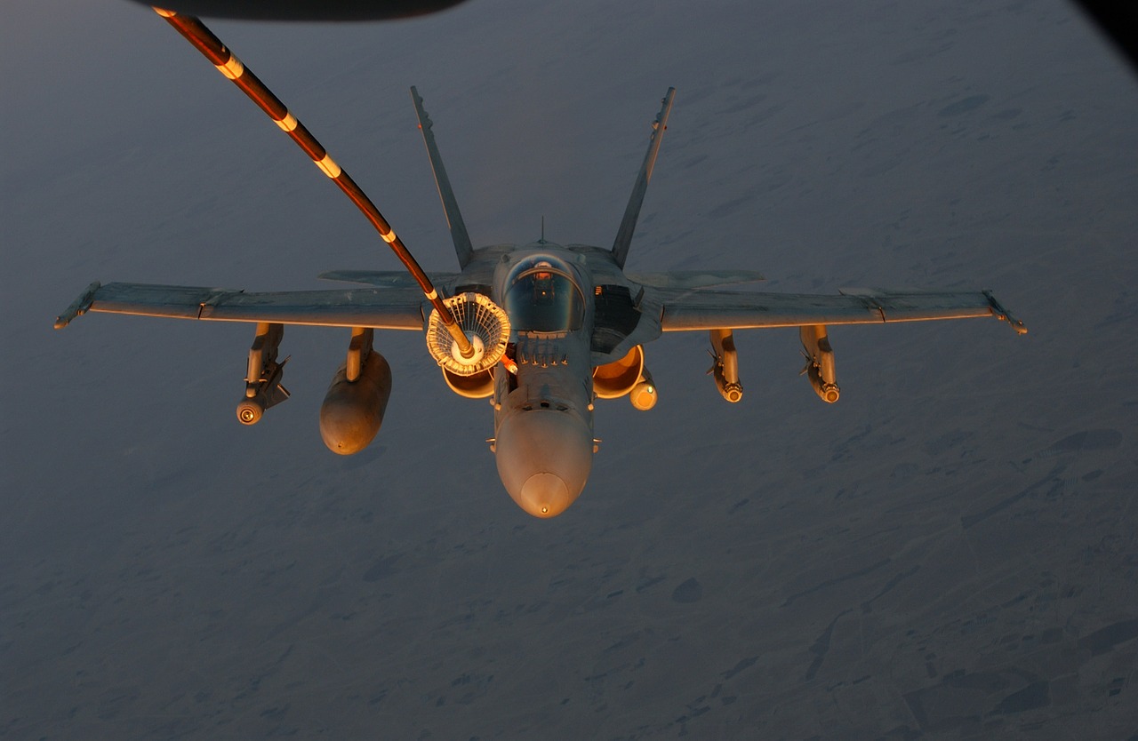 military jet refueling inflight free photo