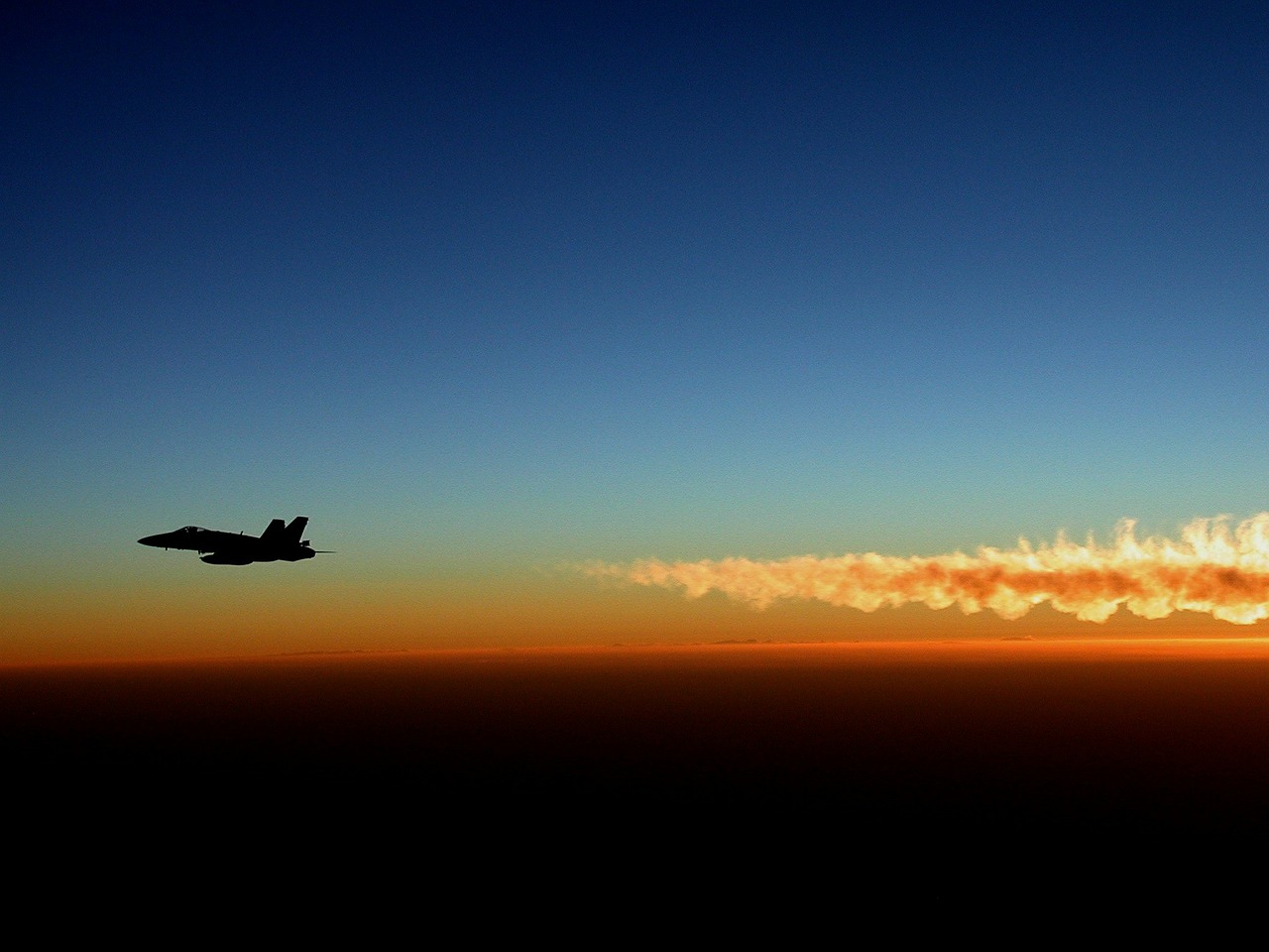 military jet silhouette sunset free photo