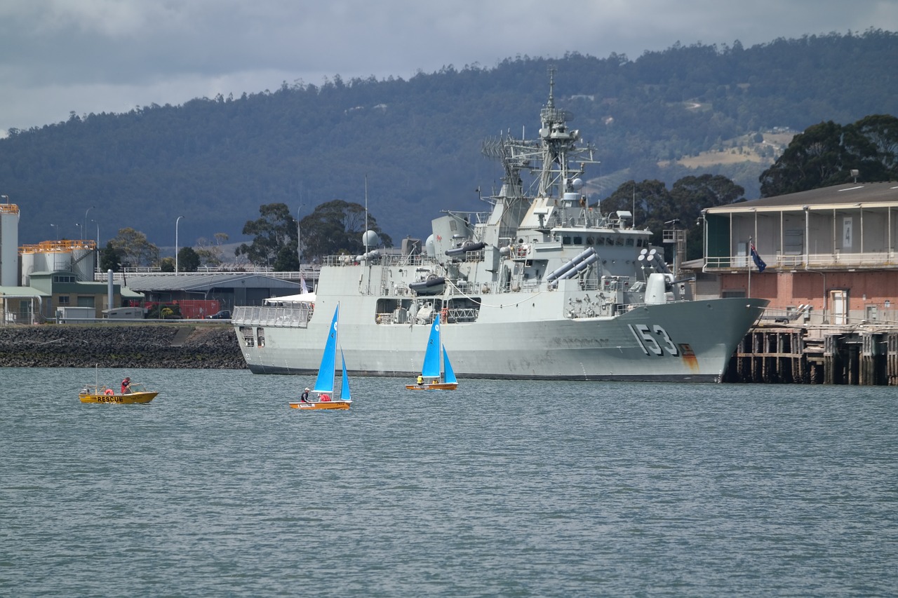 military ship hmas stuart australian navy free photo