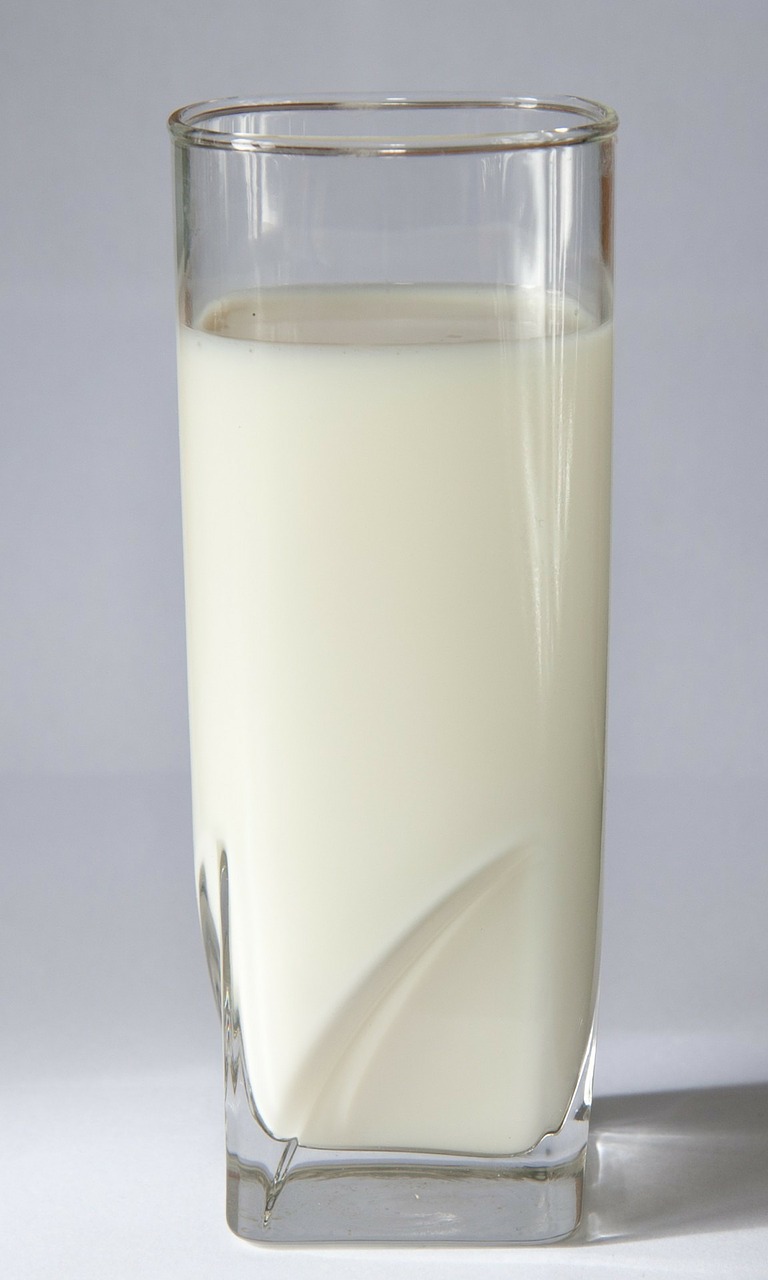 milk glass glass milk free photo