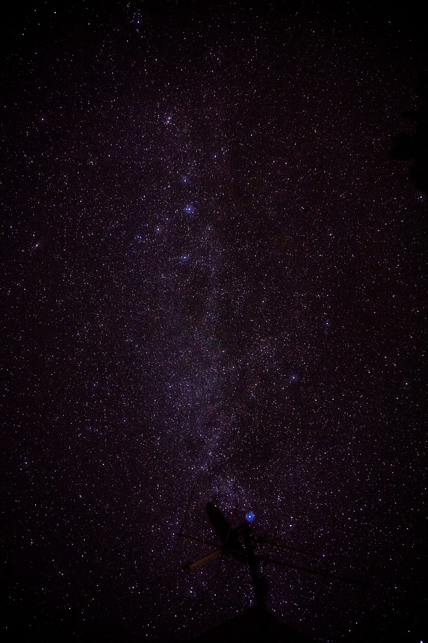 milky way star night sky free photo