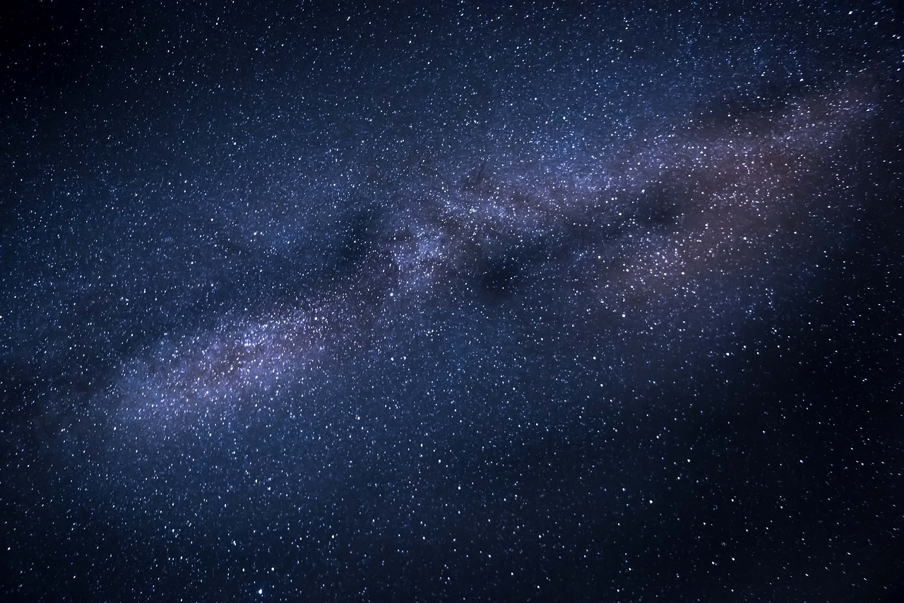 milky way stars galaxy free photo