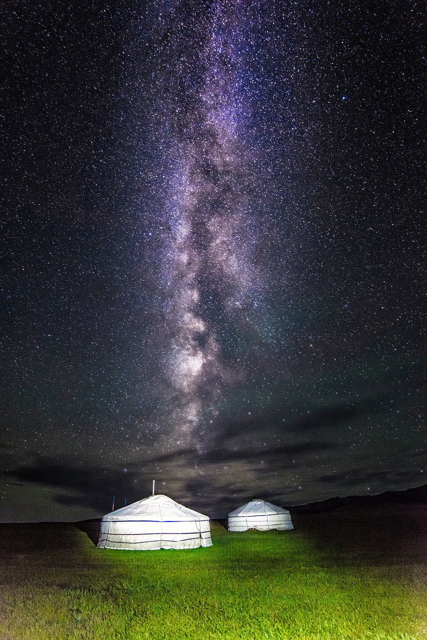 milky way mongolia gel free photo