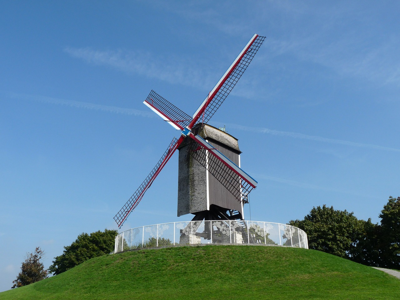 windmill mill bruges free photo