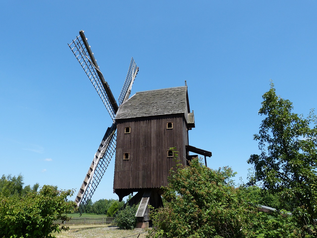 mill windmill wind power free photo