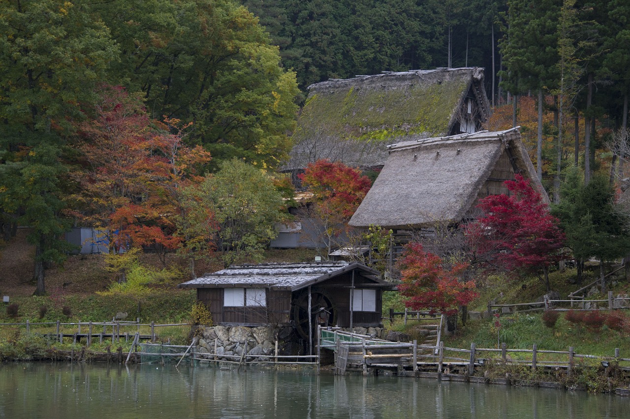 mill japan pond free photo