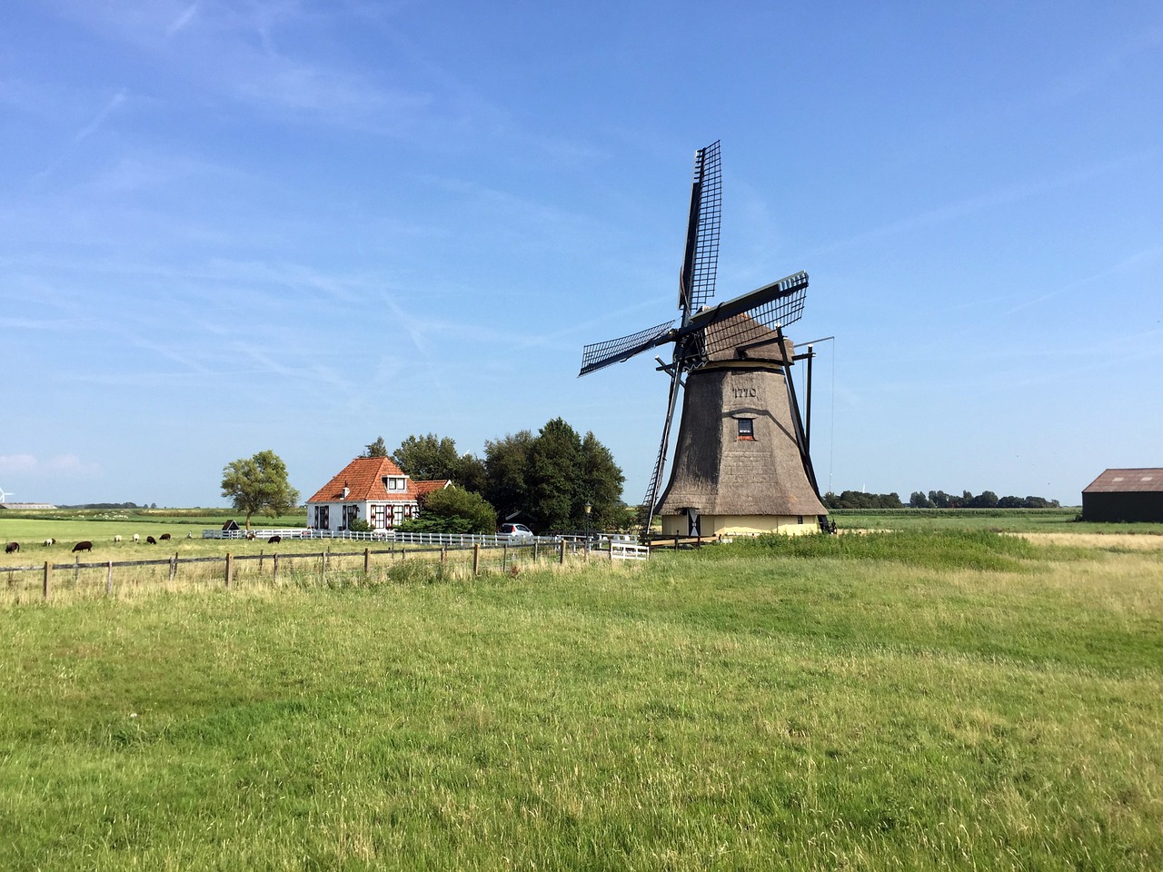 mill netherlands sky free photo