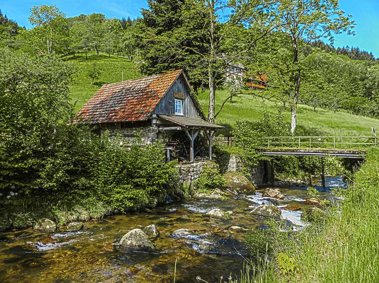 mill landscape mood free photo