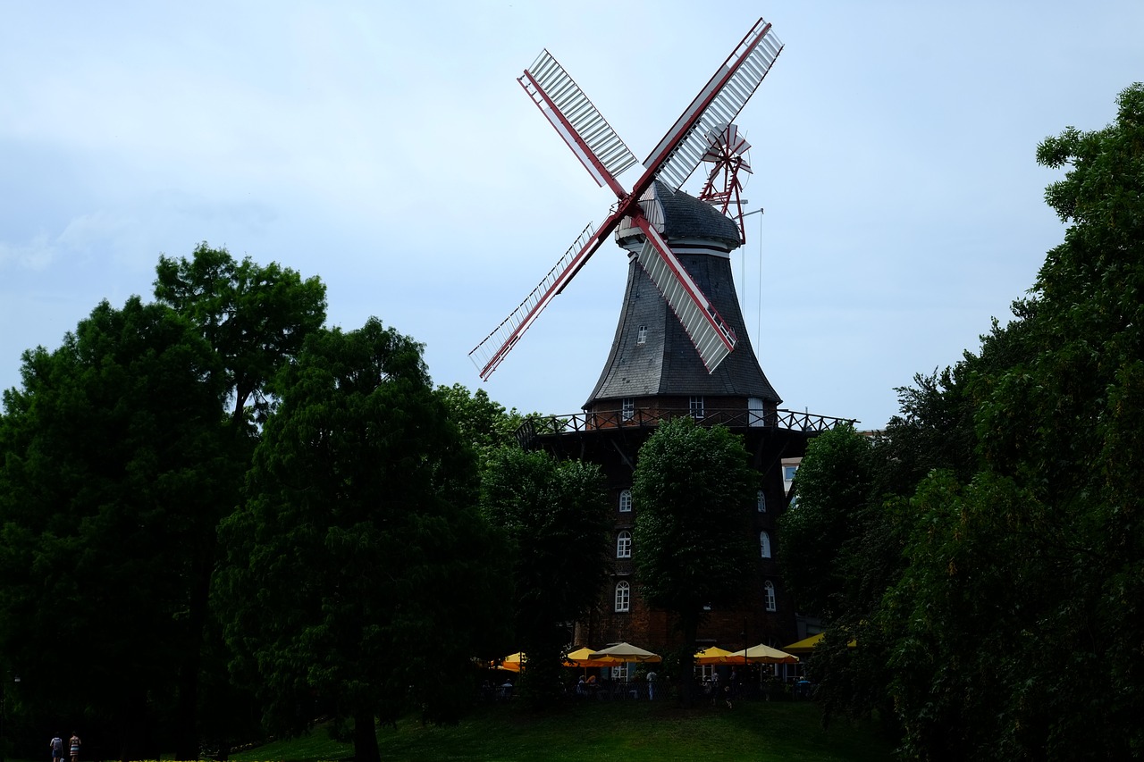mill windmill building free photo