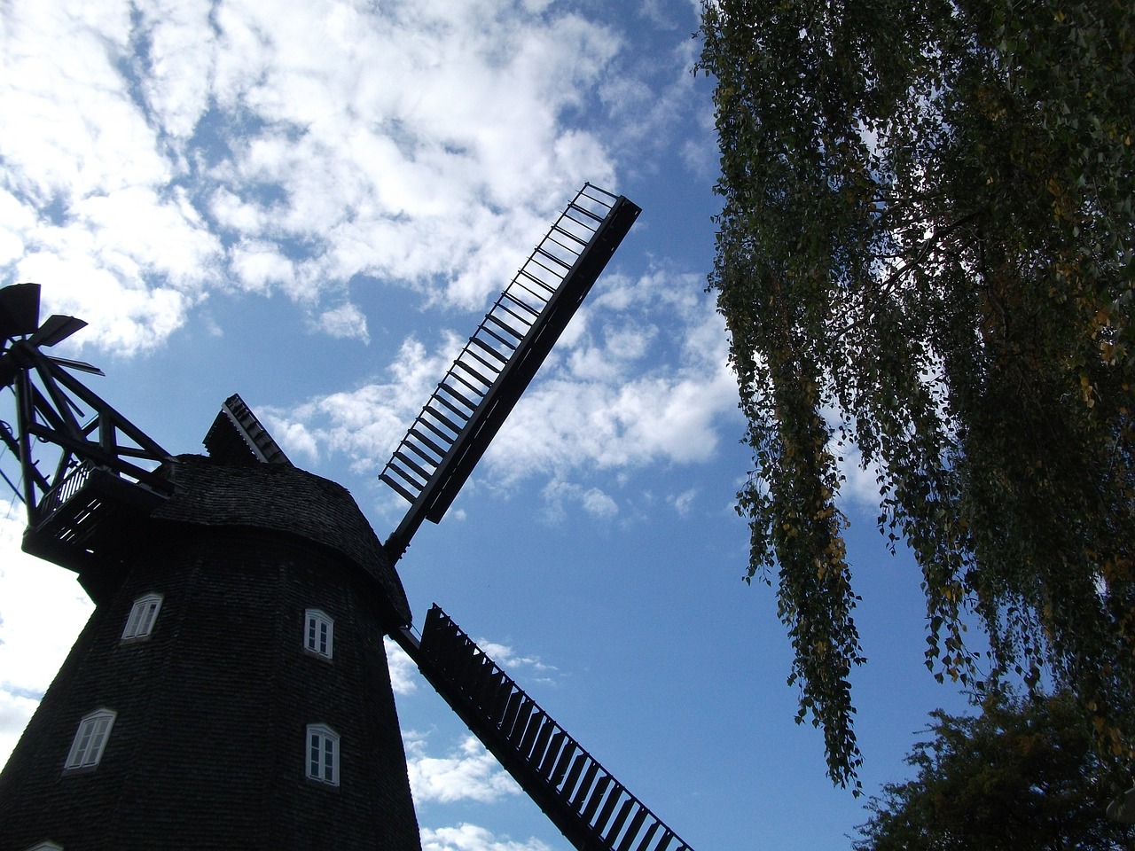 mill sky windmill free photo