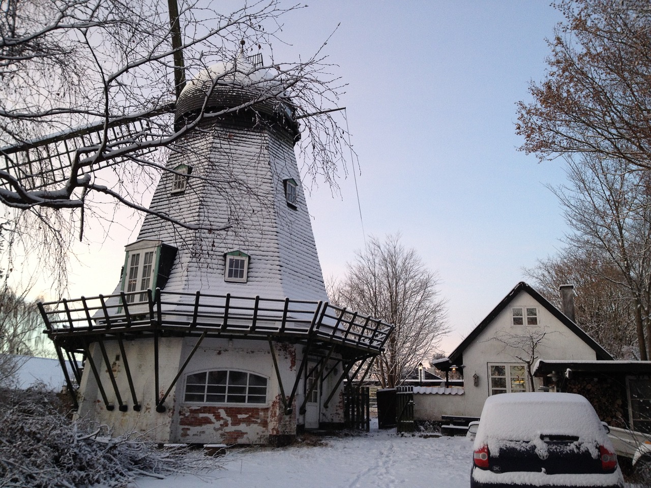 mill residential rural idyll free photo