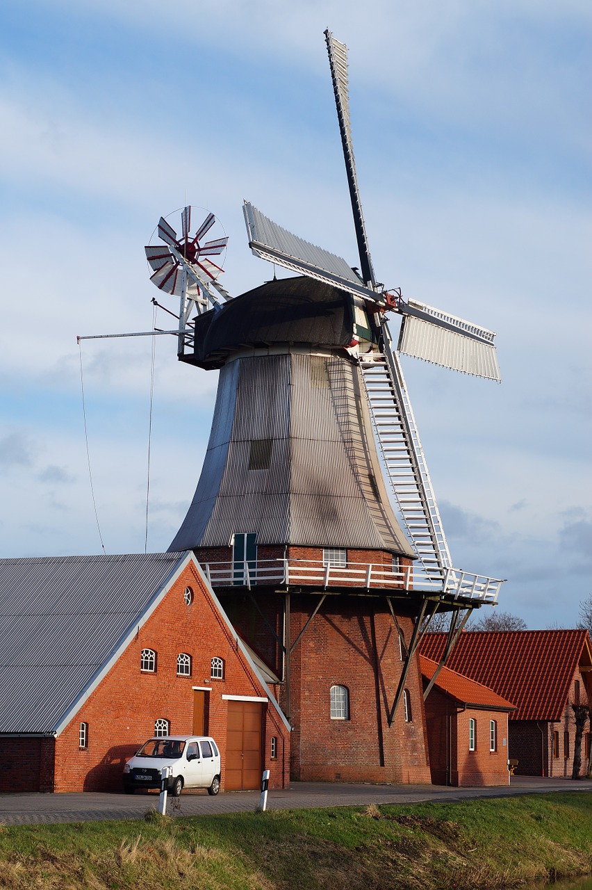 mill flour mill windmill free photo