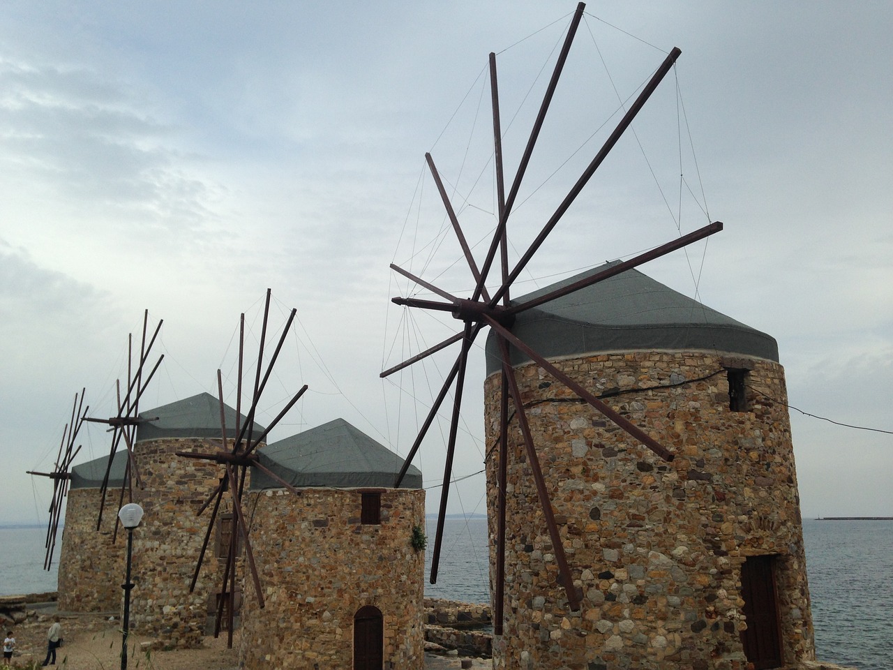 mill sakizadasi greece free photo