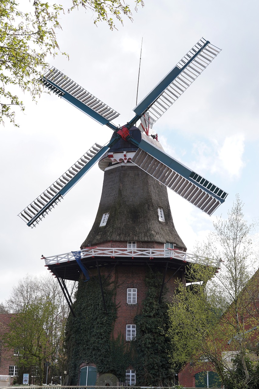 mill east frisia windmill free photo