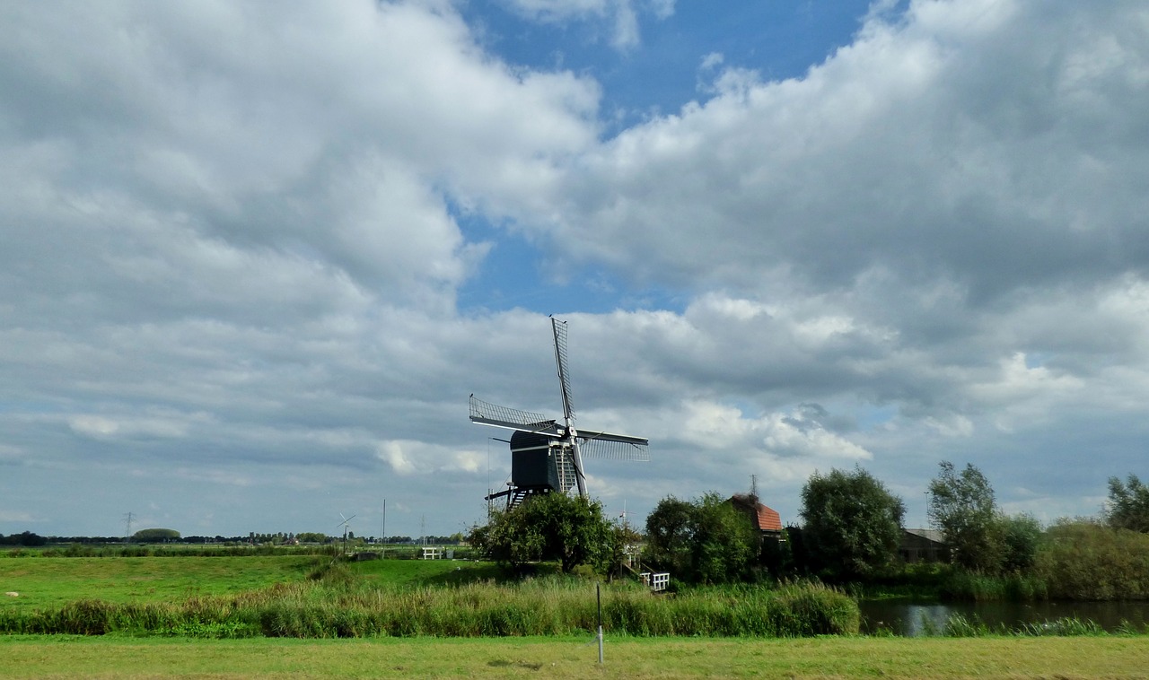 mill clouds air free photo