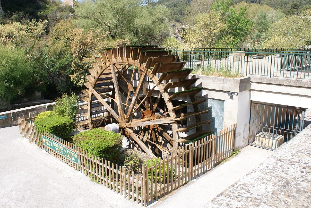 mill wheel river free photo