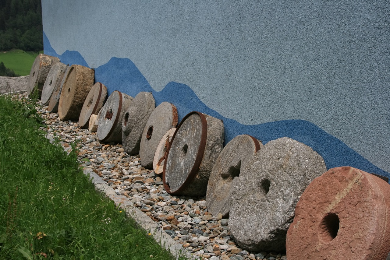 mill stones stones discarded free photo