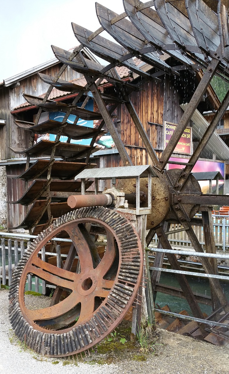 mill wheel waterwheel water power free photo