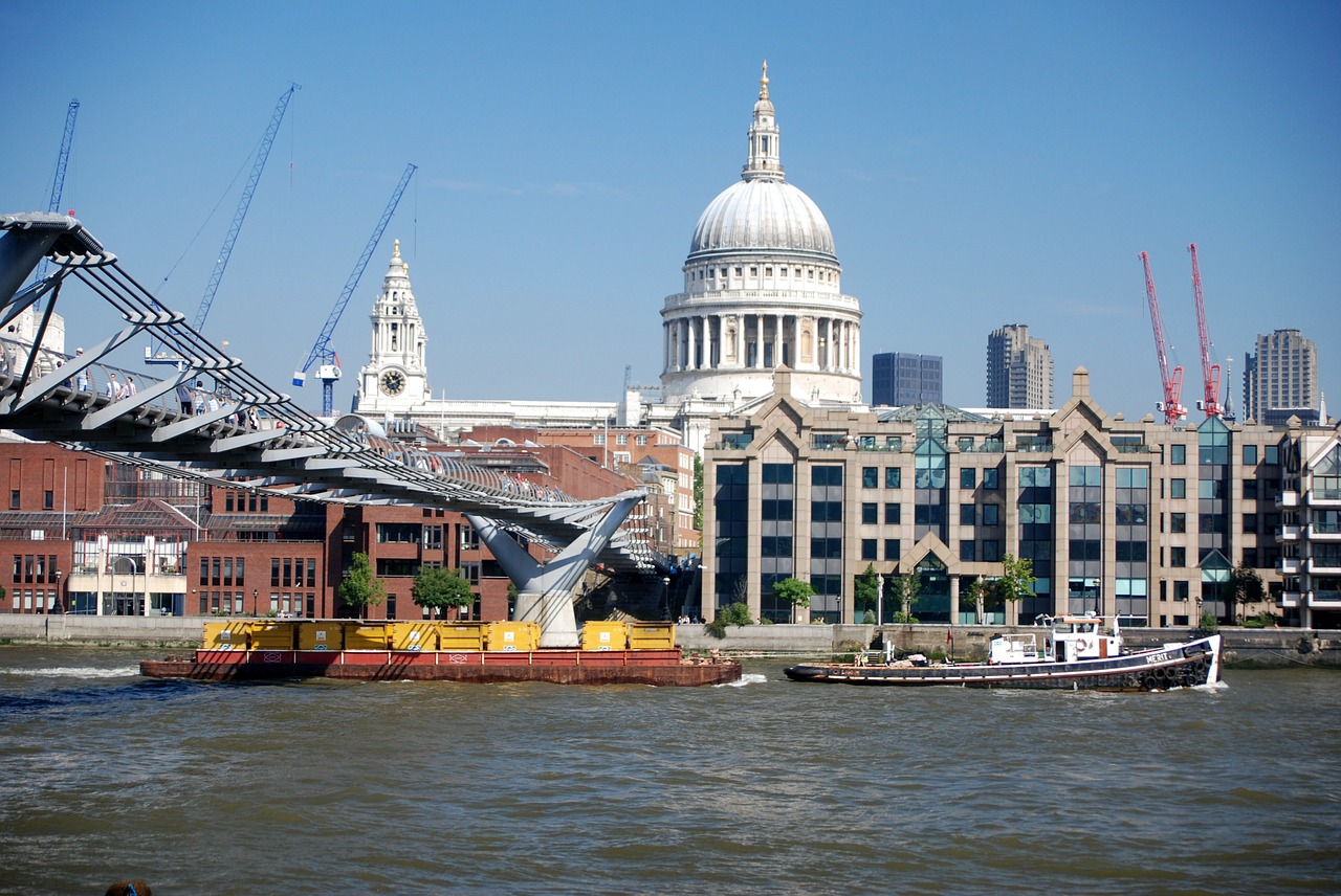 millennium london river thames free photo