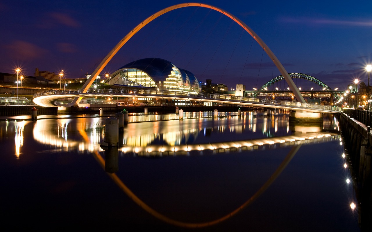 millennium bridge gateshead newcastle free photo