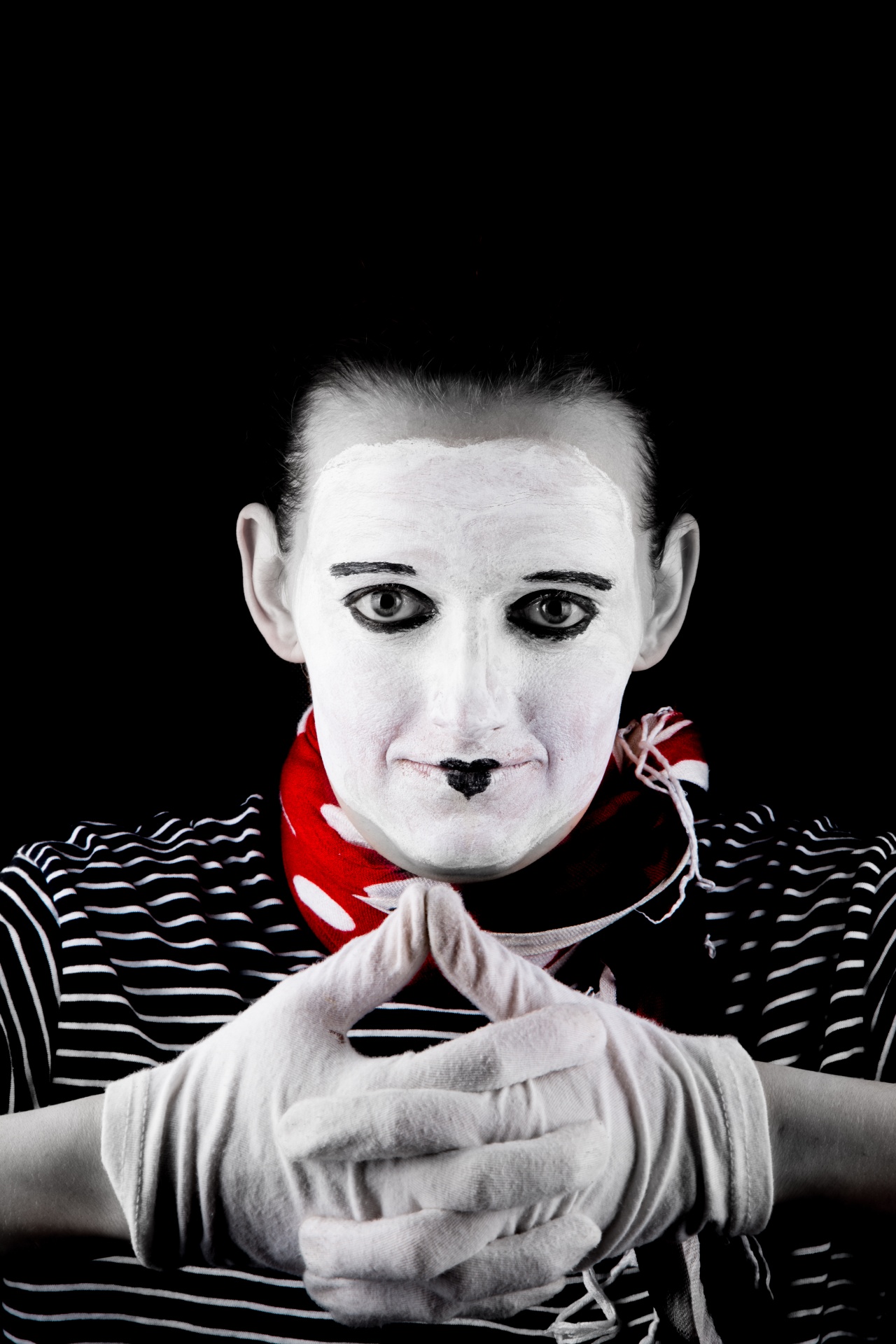 white background mime free photo