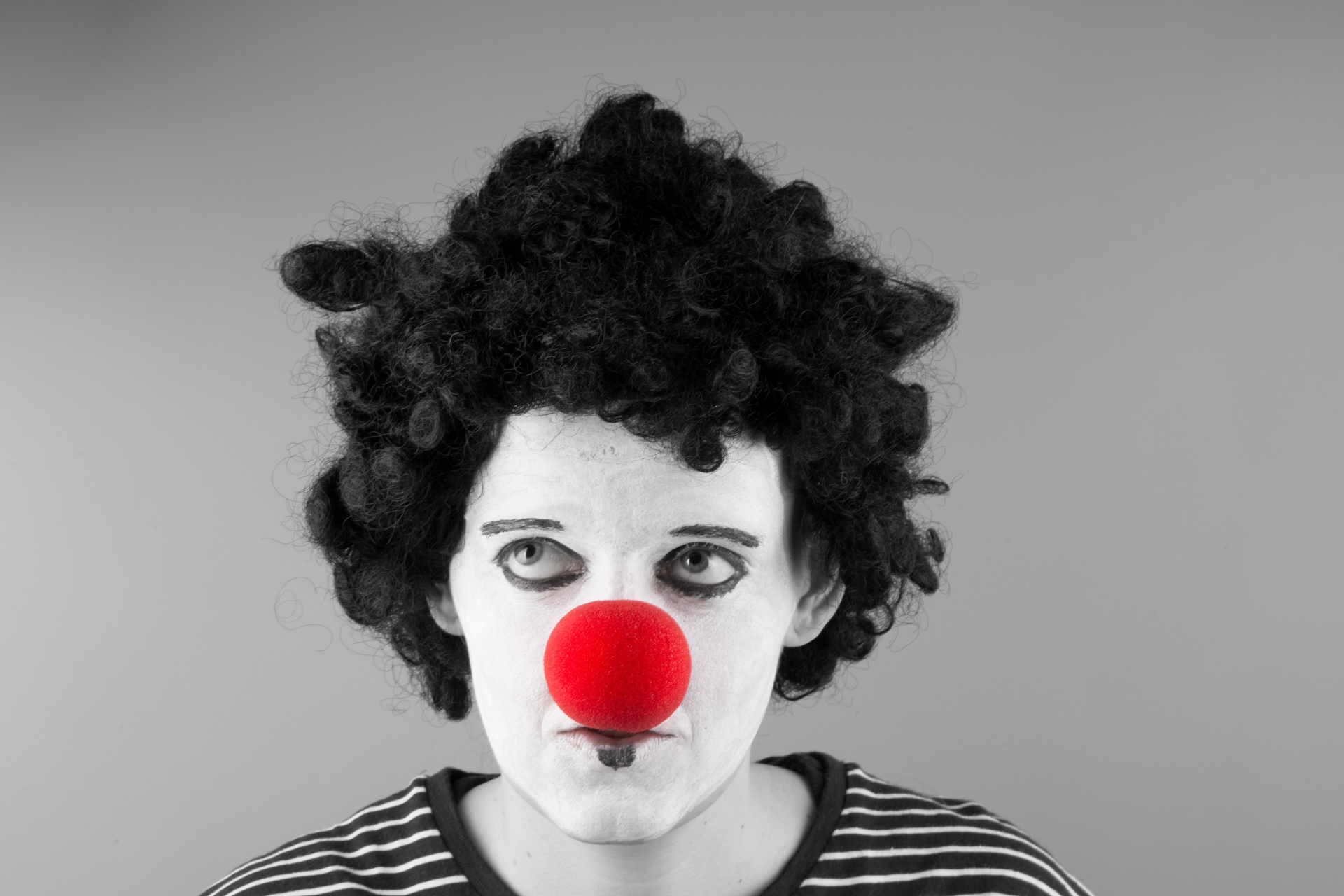 white background mime free photo