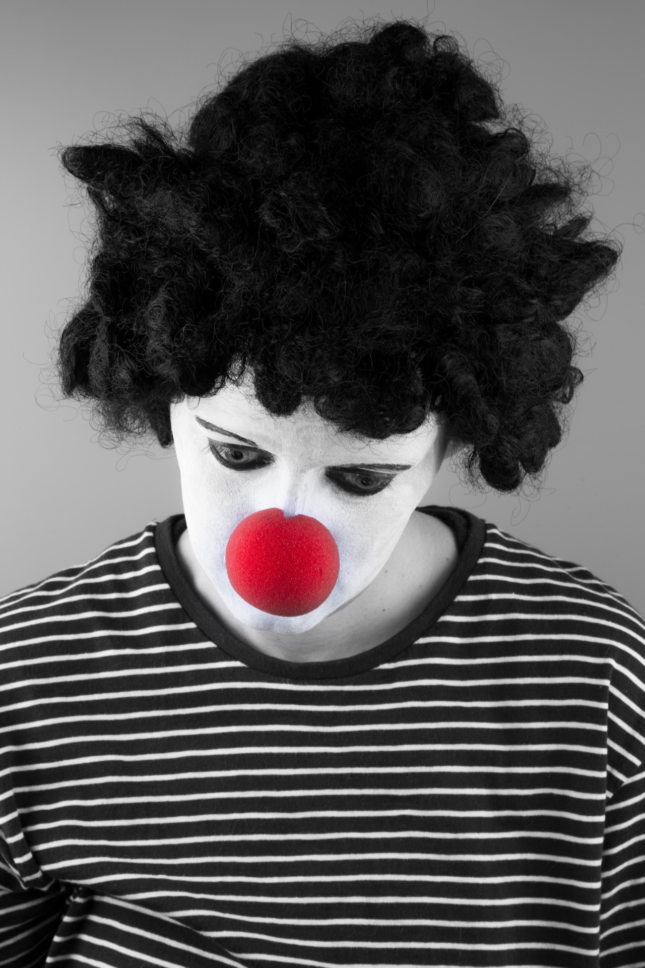 white background mime free photo