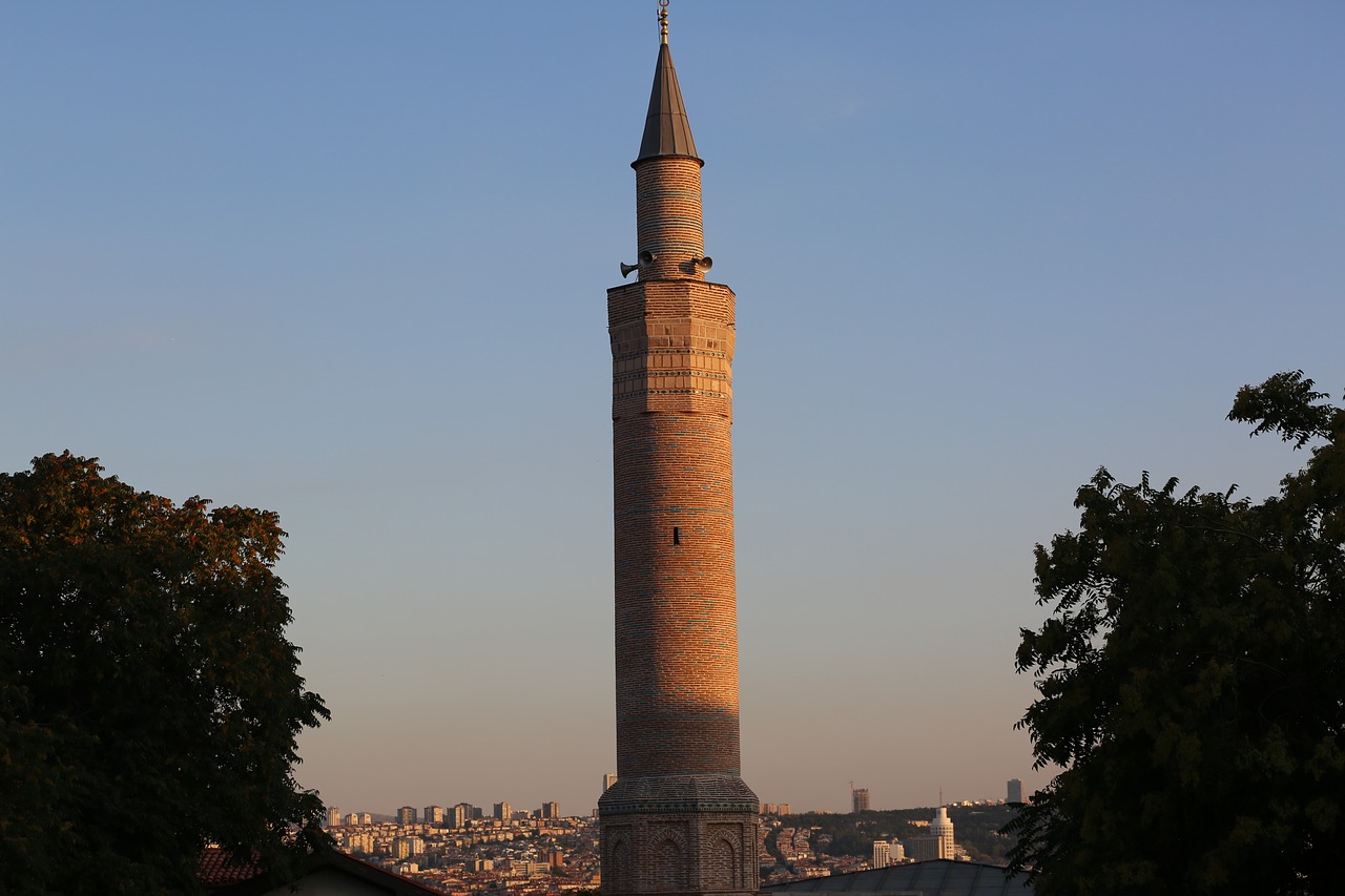 minaret  cami  religion free photo